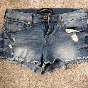 Express jean cut off shorts